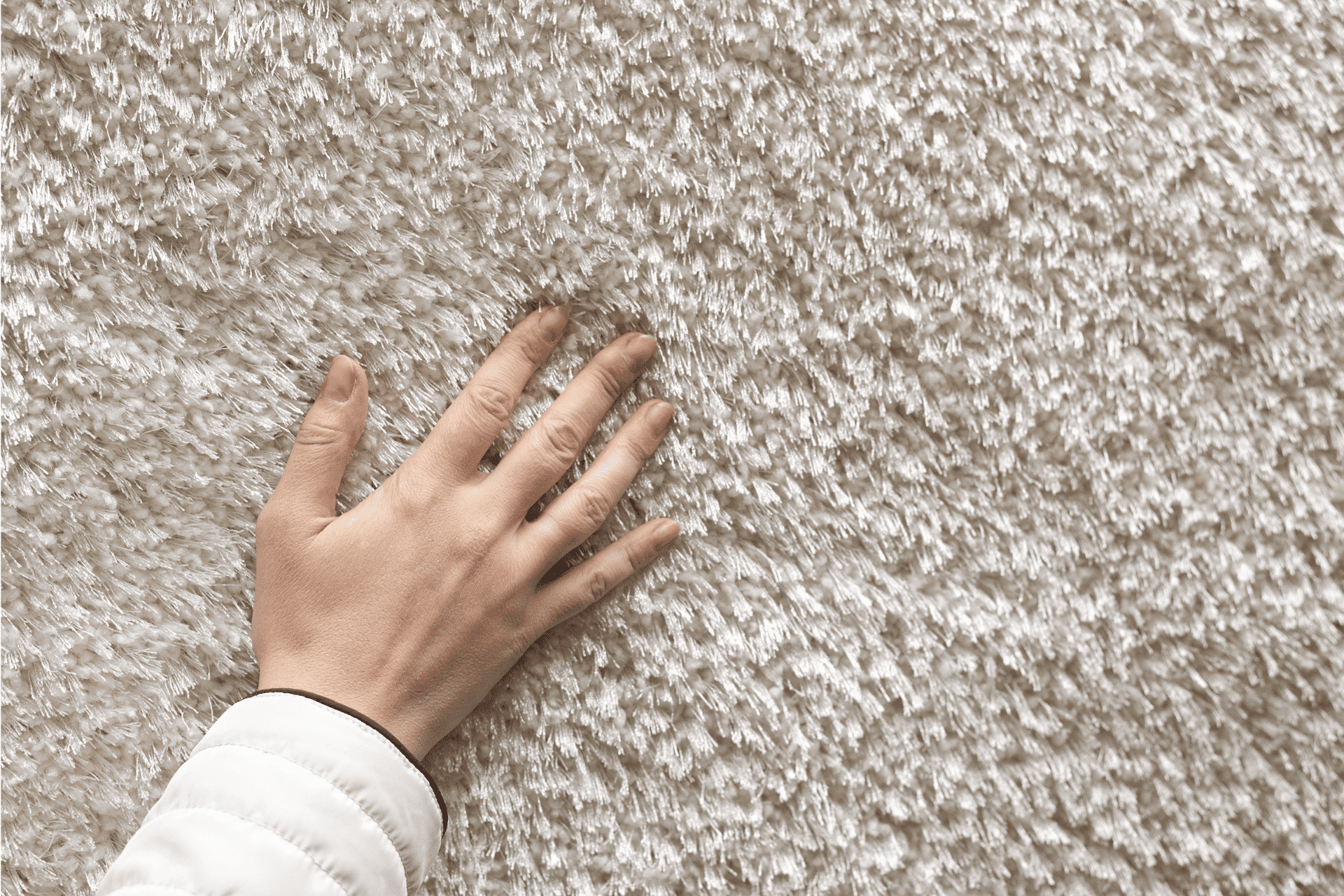 Hochflor-Teppich im Wohnraum